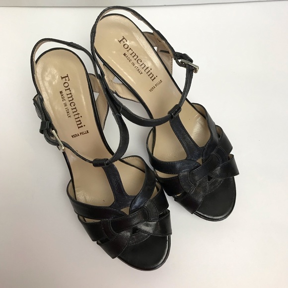 Formentini T-Strap Platform Sandals. Size 8 - Picture 2 of 8